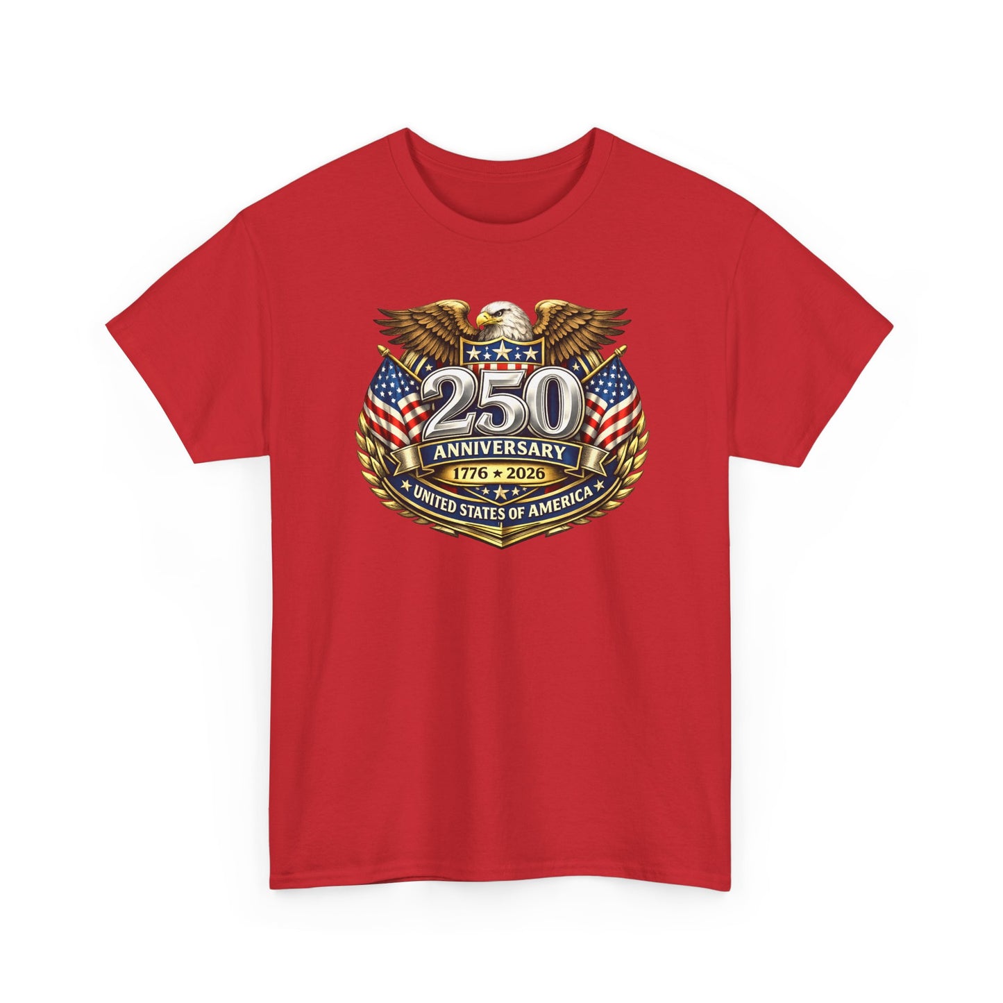 250th Anniversary Eagle T-Shirt — United States of America Independence Commemorative Tee