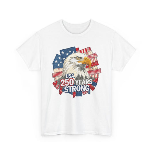 Patriotic Eagle T‑Shirt – USA 250 Years Strong Independence Day Tee