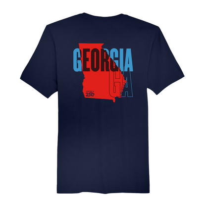 Mens Medium Navy Short Sleeve Tee