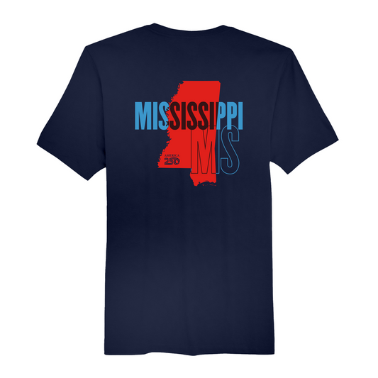 Mens Medium Navy Short Sleeve Tee
