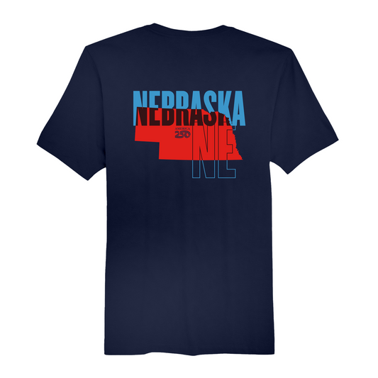 Mens Medium Navy Short Sleeve Tee