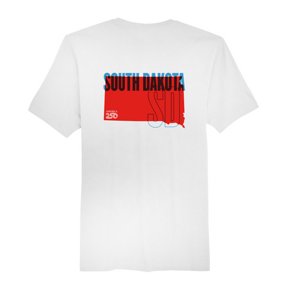 Mens Medium White Short Sleeve Tee