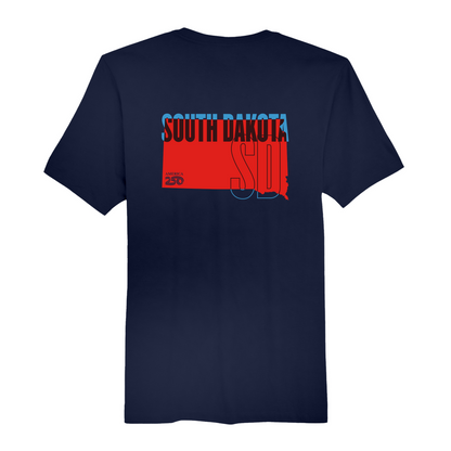 Mens Medium Navy Short Sleeve Tee