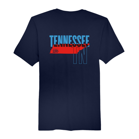 Mens Medium Navy Short Sleeve Tee