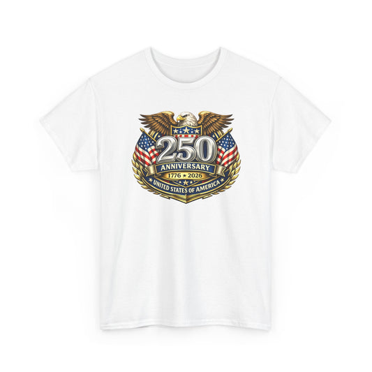 250th Anniversary Eagle T-Shirt — United States of America Independence Commemorative Tee