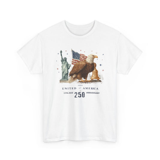 250th Anniversary USA Eagle T-Shirt — United America Statue of Liberty Tee
