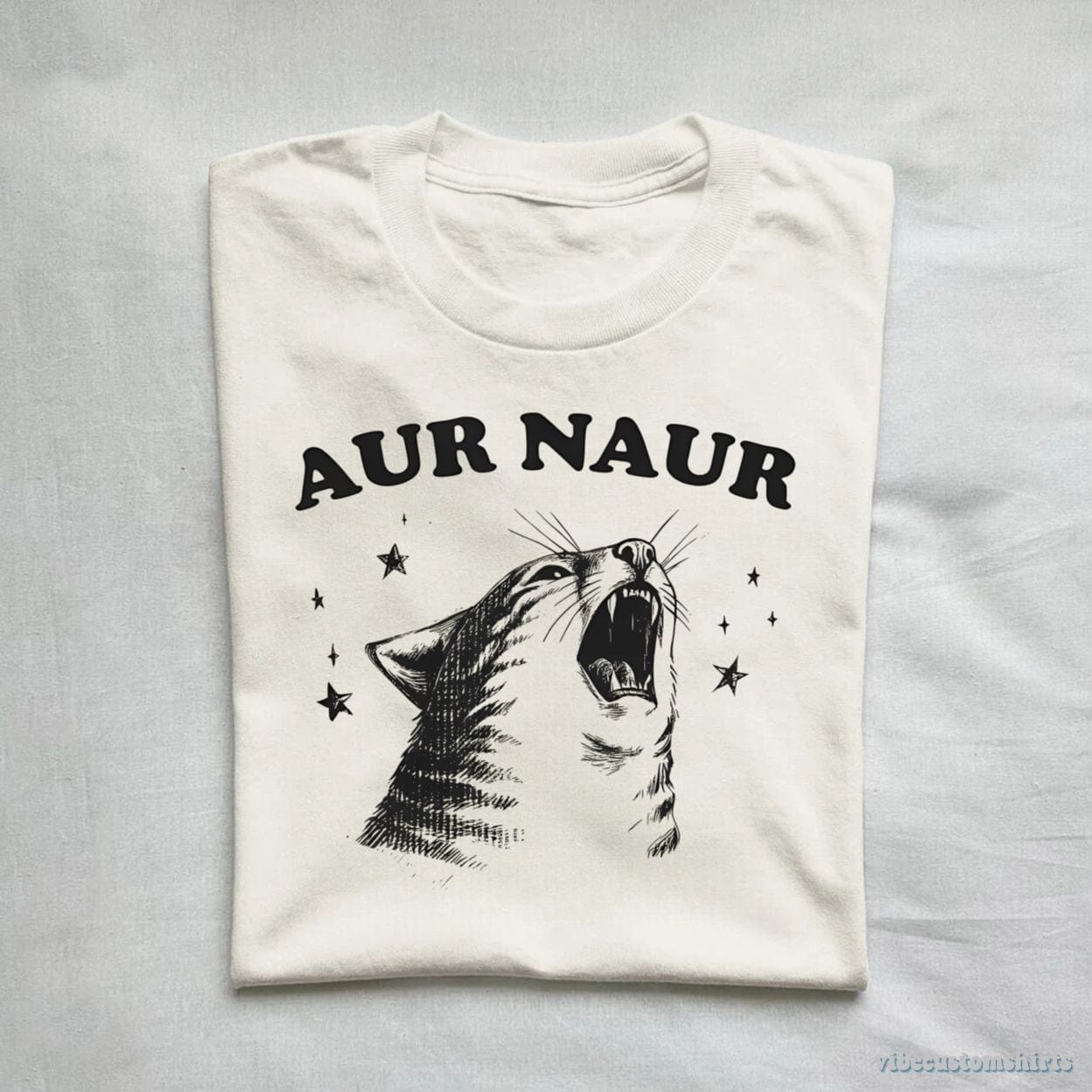 T-Shirt Aur Naur Vintage Cat Shirt