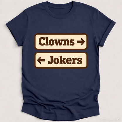 T-Shirt Heather Navy / S Clowns And Jokers Funny Shirt