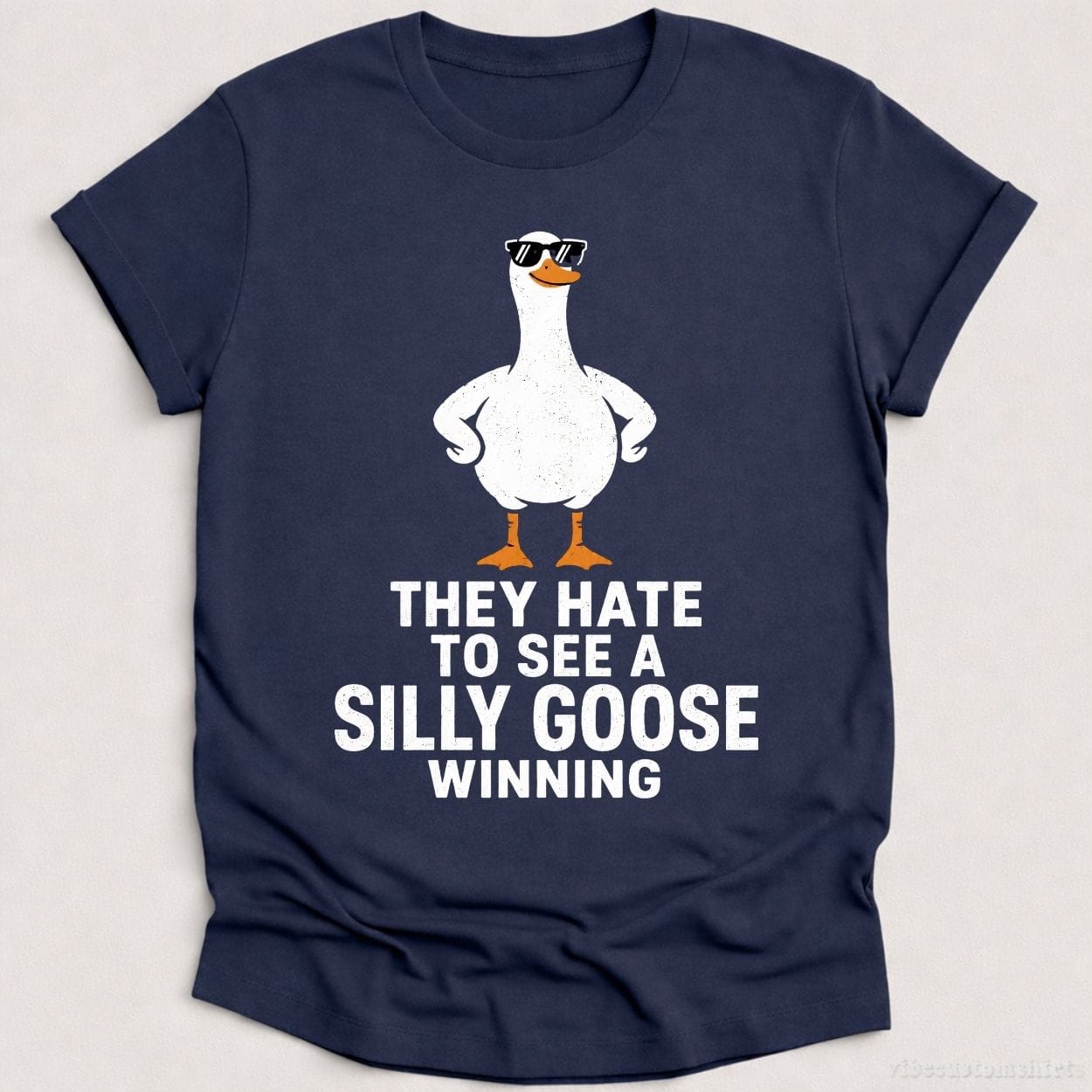 T-Shirt Heather Navy / S They Hate To See A Silly Goose Winning Shirt