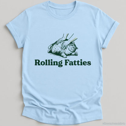 T-Shirt Light Blue / S Rolling Fatties Shirt