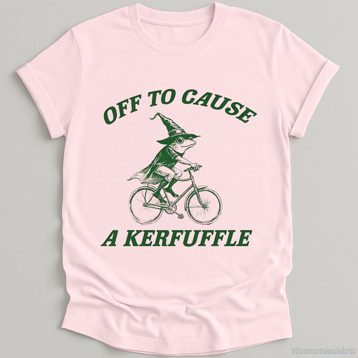 T-Shirt Light Pink / S Off To Cause A Kerfuffle Wizard Frog Shirt