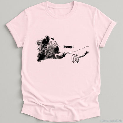 T-Shirt Light Pink / S Poke The Bear Funny Boop Vintage Shirt