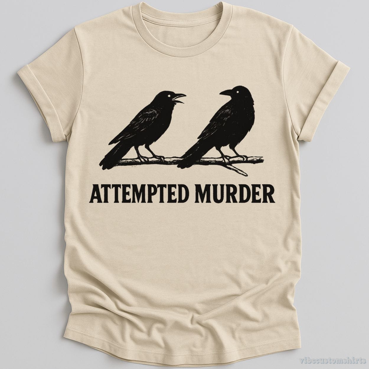 T-Shirt Natural / S Attempted Murder Vintage Crows Shirt