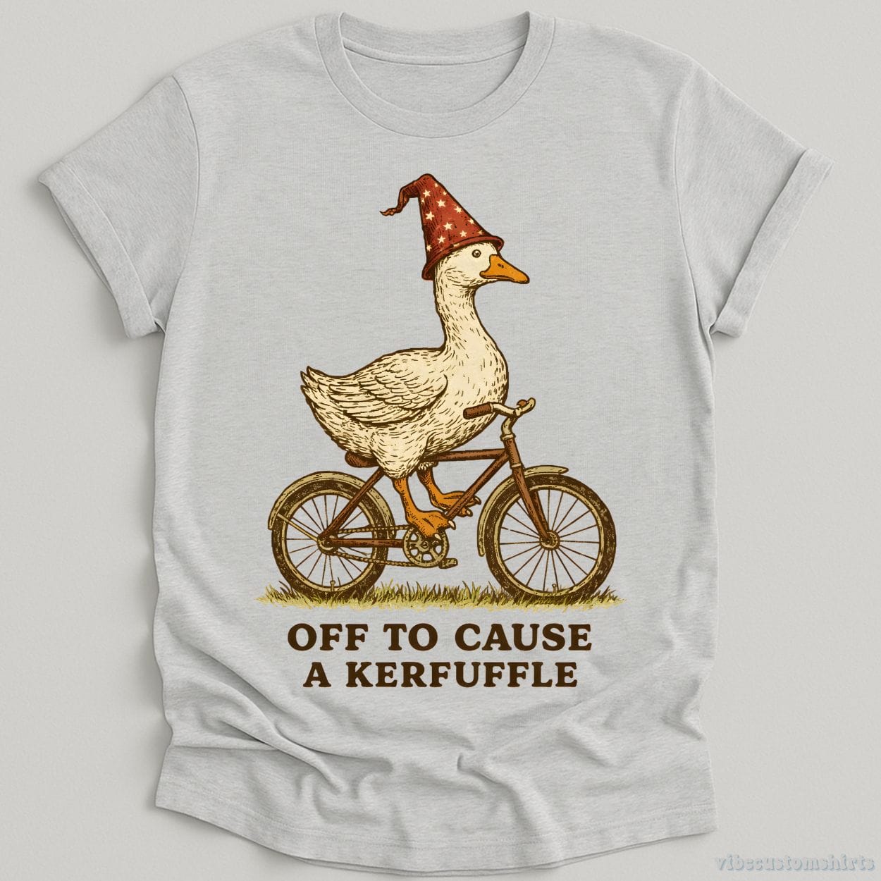 T-Shirt Sport Grey / S Off To Cause A Kerfuffle Witch Goose Shirt