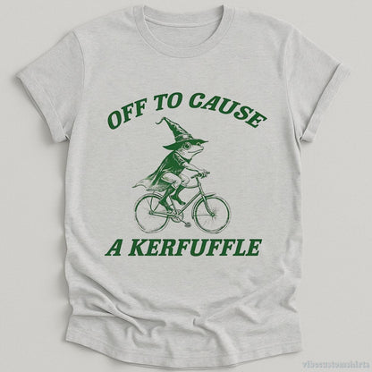 T-Shirt Sport Grey / S Off To Cause A Kerfuffle Wizard Frog Shirt