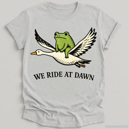 T-Shirt Sport Grey / S We Ride At Dawn Frog And Goose Shirt