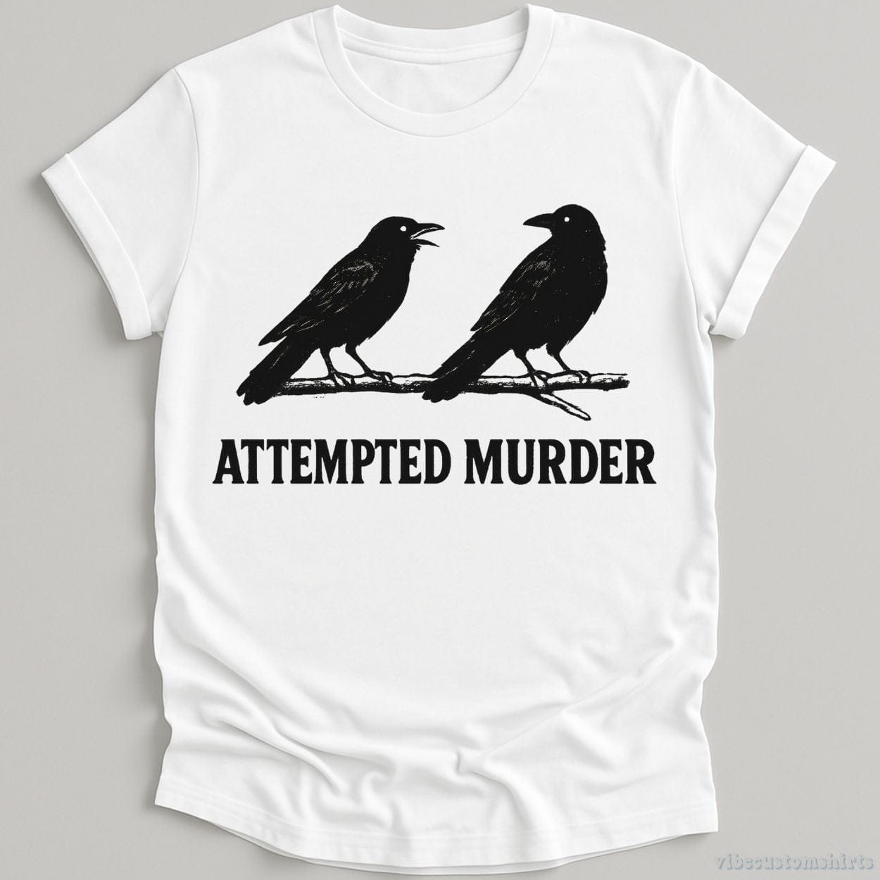 T-Shirt White / S Attempted Murder Vintage Crows Shirt