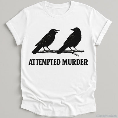 T-Shirt White / S Attempted Murder Vintage Crows Shirt
