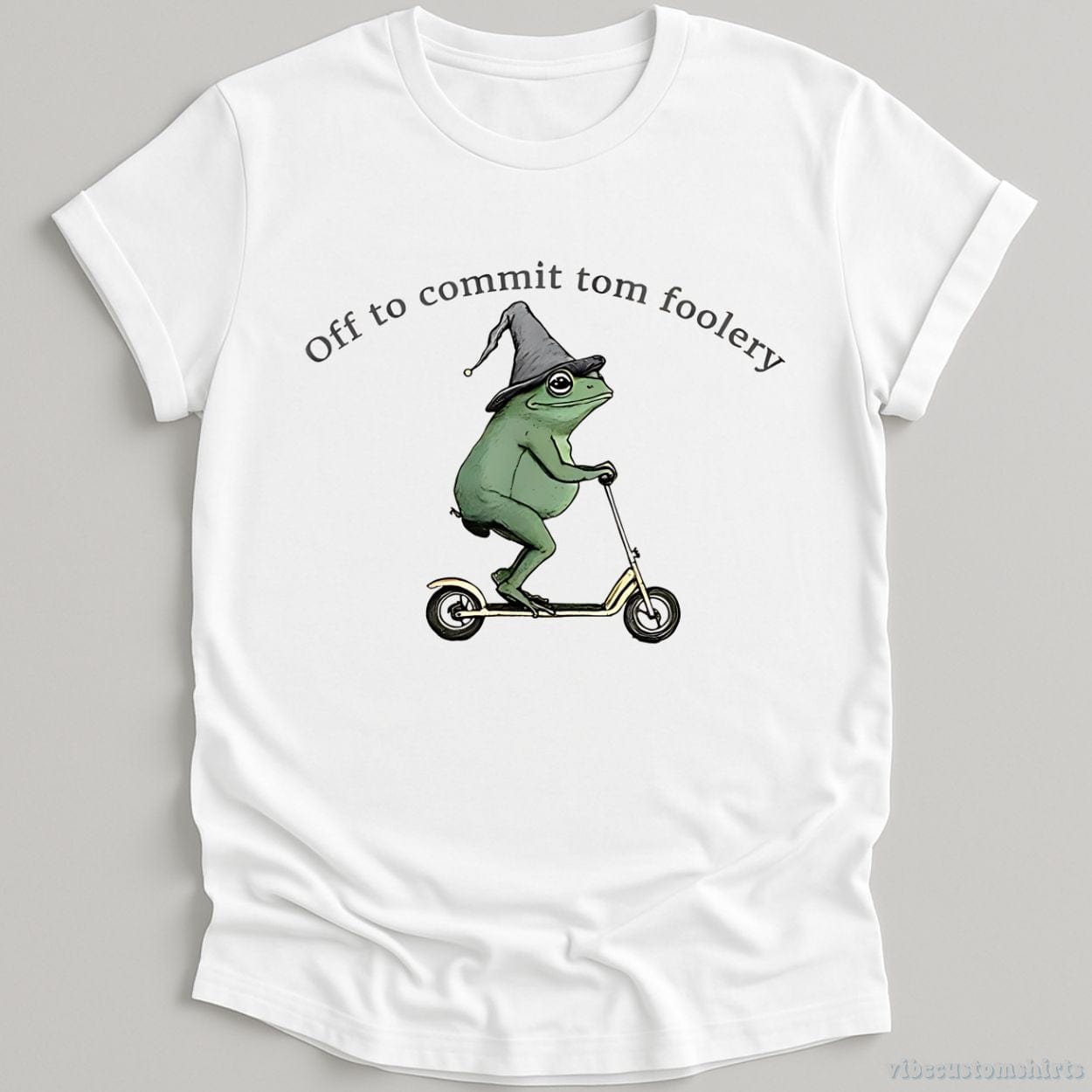T-Shirt White / S Off To Commit Tom Foolery Frog Shirt
